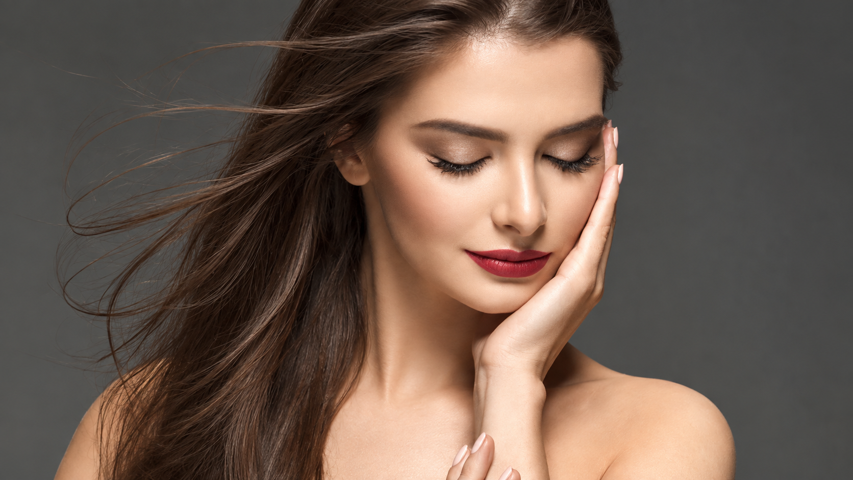 Young woman displaying balanced facial contours and smooth skin after design filler treatment in Busan.
