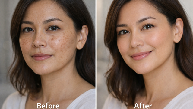 Pigmentation before and after