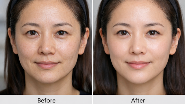 Skin Texture Improvement before and aftre
