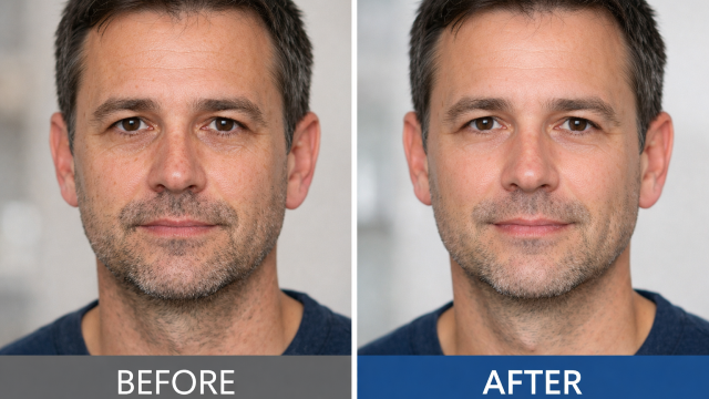 Skin Refresh before and after