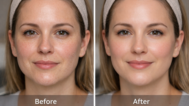 Uneven Texture  before and after
