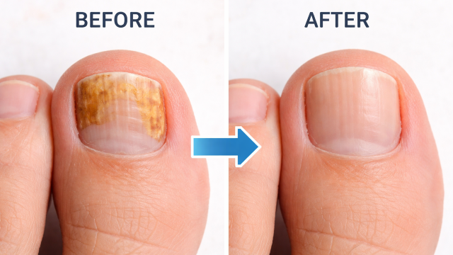 Toenail Infection  before and after