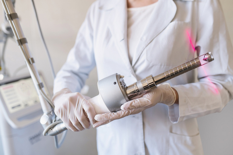 Laser surgical equipment used for labiaplasty and clitoral surgery at Second Spring Women’s Clinic