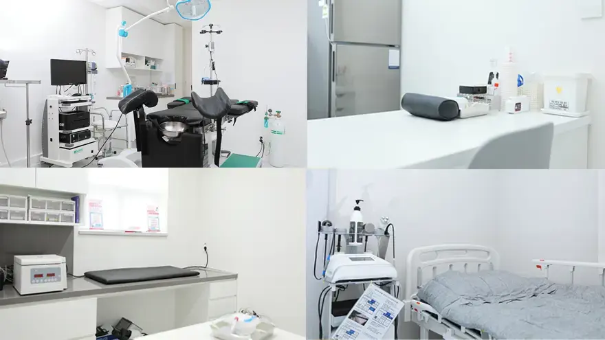 Treatment rooms and medical equipment for collagen vaginal filler at Second Spring Women’s Clinic