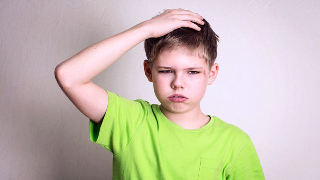 Sintomas de concussão em crianças
