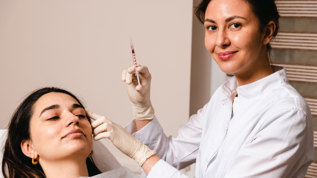 Forehead Botox at Delight Dermatology Clinic.